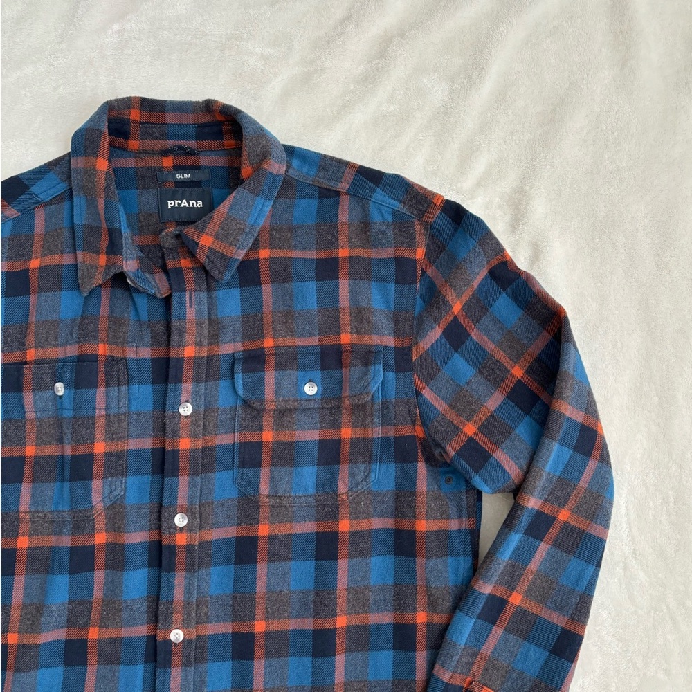 Prana flannel- slim fit Med
